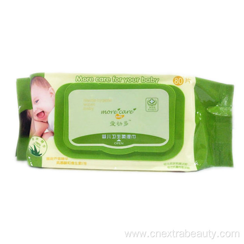 Plain Woven Feature Natural Baby Water Wipes